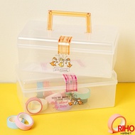 Korea Korea DAISO DAISO Chip 'n' Dale Portable Storage Box Storage Box Transparent Storage Box Multi