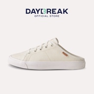 DAYBREAK Viride-Mule รองเท้าผ้าใบเปิดส้น เส้นใยกัญชง ผู้ชาย ผู้หญิง สีขาว