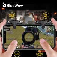 【Metal】BlueWow GT02 L1R1 Sharpshooter Trigger Buttons Sensitive Shoot Physical Mobile Game Controller Mechanical Black Shaft Aim Buttons Gamepad Joysticks PUBG Fortnite Rules of Su