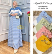 Gamis wanita terbaru aliyah maxy dress knit premium athaya