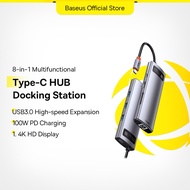 Baseus USB C HUB Type C to HDMI-compatible USB 3.0 Adapter 8 in 1 Type C HUB Dock for Laptop Surface