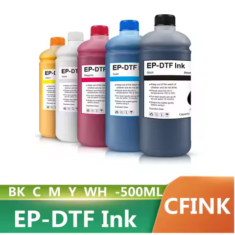 EP-DTF Ink 500ML Direct to Transfer Film Ink For Epson Print head i3200 XP600 TX800 L1800 1390 L805 