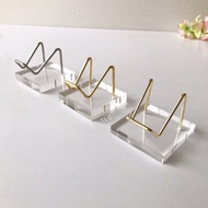 Acrylic Pure Copper/Gold-Plated/Stainless Steel Mineral Display Stand-5cm 6.5cm 8cm 10cm Acrylic Sta