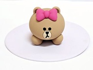 Line Friends 熊大3D硅膠杯蓋 Cup Lid
