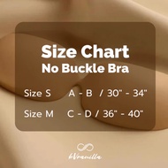bVranilla - บราไร้ตะขอ บรายืดได้ No Buckle Bra เนื้อแมท บราไร้สาย อกชิด