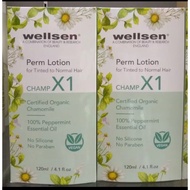 Wellsen Perm Lotion for Tinted to Normal Hair Ubat Kerinting Rambut ORGANIC PEPPERMINT ESSENTIAL OIL