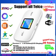 【Suport TPG】4G Wifi Router mini router 3G 4G Lte Wireless Portable Pocket Wifi Mobile Hotspot Car Wi