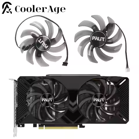 Video Card Fan For PALiT GeForce GTX 1660 1660Ti RTX 2060 2070 SUPER DUAL 85MM FDC10H12S9-C Graphics