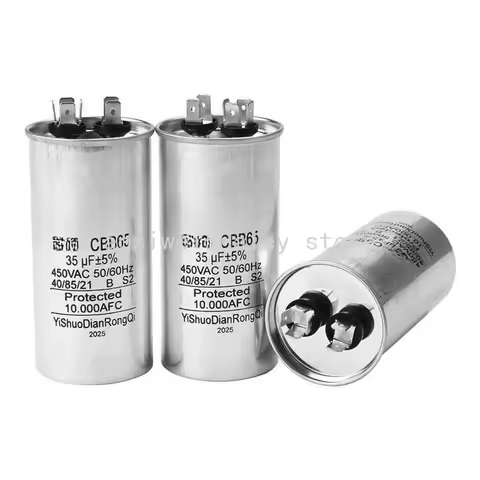 AC Motor Capacitor Air Conditioner Compressor Start Capacitor CBB65 450VAC 20uF 25uF 30uF 35uF 40uF 
