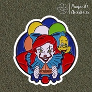 ʕ •ᴥ•ʔ ✿ พร้อมส่ง : เข็มกลัดลายเจ้าหญิงนางเงือกแอเรียล x เพนนีไวส์ | Ariel Disney Princess x Pennywise Enamel Brooch Pin.