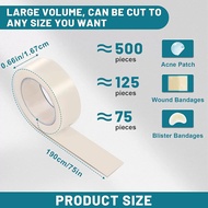 Hydrocolloid Roll Self Adhesive Bandages Highly Absorbent Hydrocolloid Patch For Wound Bed Sore Care