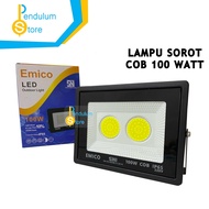 Emico 100 Watt COB SMD LED Spotlight SNI Waterproof IP65 Floodlight for Fields Stage/s Outdoor/s Gar
