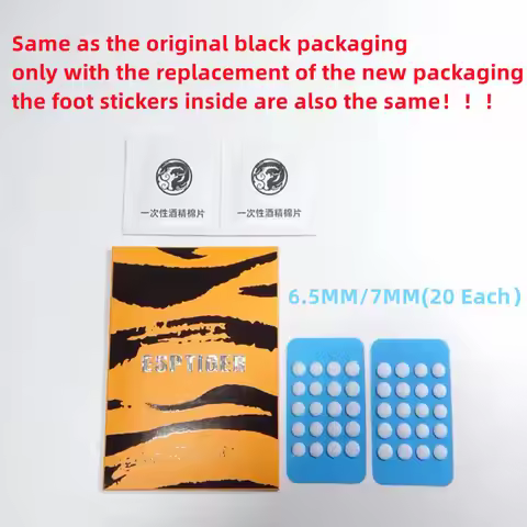 New 40PCS Esptiger Tiger ICE V2 Universal Foot Sticker Pink DIY Small Dots Foot Pad Arc Edge Esptige