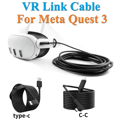 Cable For Meta Quest 3/3S 3.0 Link Cable Steam VR High Speed Stable Data Transmission Can Cast The S