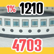 10pcs Chip resistor smd 4703 474 size 1210 3225 1% 470K ohm 470Kohm 470 Kohm