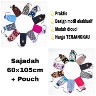 (SKR) Sajadah Travel Sajadah Traveling Pouch Souvenir Umroh Sajadah JUMBO / KECIL Motif Al-Bahar Sajada Mukena Traveler