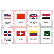 Country Flag Cheek Sticker