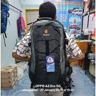 Deuter 60L beg travel backpack hiking free raincover beg