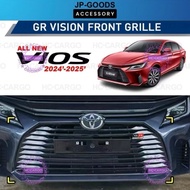 🚗 Toyota Vios 2023-2025 AC100 GR Sport Front Grille | GR Vision Style | Piano Black | Vios GR Sport 