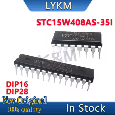 5-10/PCS New Original 15W408AS STC15W408AS STC15W408AS-35I -DIP16 -SKDIP28 Single chip microcomputer