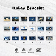 Brecell Italian Bracelet Charm DrakBlue Charm Italian Bracelet Series