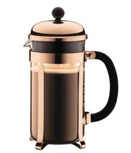 丹麥 Bodum 金銅色-黑頭-1928-18 1L 8 cup CHAMBORD Coffee Maker 法式濾壓壺