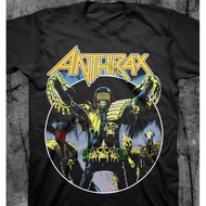 2025 gift for friends waffle shirt xs-3xl Vintage Anthrax  I Am The Law Cotton Unisex Classic  