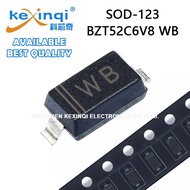 (100-500pcs) BZT52C6V8 WB SOD-123 Transistor SMD Voltage Stabilizing Diode