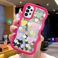 Case For Samsung A23 4G A23 5G F23 5G M23 5G Case Love Pattern HP Case Macaron Cesing Mirror Silicon