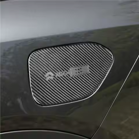 For NIO ec6 ES6 et7 et5 carbon fiber charging port cover plate and car exterior decoration modificat