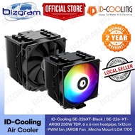 ID-Cooling SE-226XT-Black / SE-226-XT-ARGB 250W TDP, 6 x 6 mm heatpipe, 1x12cm PWM fan /ARGB Fan , M