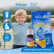 Ddrops Kids Growth & Bone Health Combo. Liquid Vitamin D3 600IU + Calcium D3 & K2 Gummies