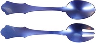 Sabre Paris Old Fashion Salad Servers, Lapis Blue