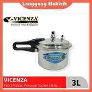 NEW Presto 3 Liter Vicenza/ Panci Presto Vicenza 18 Cm/ Pressure Cooker
