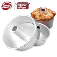 BAKEST Chiffon Cake Mould 6 inch / 8 inch Aluminum Alloy Round Hollow Mold / Angel Food Cake Tin Bak