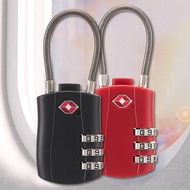 PETI3C Colorful 3 Digit Combination Lock TSA Anti-theft Wire Rope Padlock Security Tool Suitcase Lug