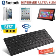 MLN01 Ultra Slim Bluetooth Keyboard iOS Android PC Wireless Key Board Blutut Wireles Kibot Laptop Ke