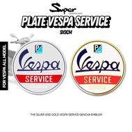 Motorcycle Decoration Logo VESPA PLATE SERVICE GOLD [60000G] [60000]
