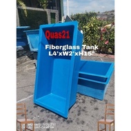 Fiberglass Tank L4'xW2'xH15" for gold fish & small koi (3/26)(7/26)