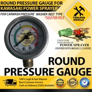 Round Pressure Gauge for Kawasaki Pressure Washer Belt type Car Wash Parts 22/25A