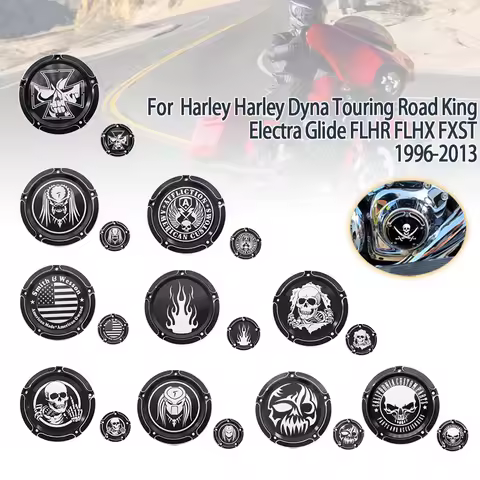 For Harley Fat Bob Twin Cam Touring Road King CVO Street Glide Softail Heritage 99-13 Motorcycle Der