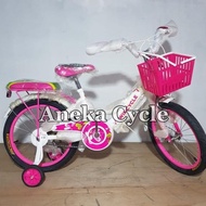 Sepeda Anak Perempuan Wimcycle 16 Electra Sepeda Anak Roda Empat Cewek