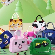 SSUNSHINE Cartoon Stereoscopic Lunch Bag, Portable  Cloth Insulated Lunch Box Bags, Thermal Bag Thermal Lunch Box Accessories Tote Food Small Cooler Bag