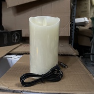 Nến điện tử sạc điện vỏ sáp trơn cao 10-12-15cm