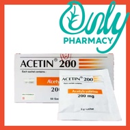 ACETIN 200 Powder 200mg 1 Sachet Acetylcysteine 200mg