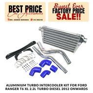Aluminium Turbo Intercooler Kit For Ford Ranger T6 XL 2.2L Turbo Diesel 2012 Onwards : SET