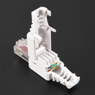 TECHCHIP-10 x Network Connectors Tool-Free RJ45 CAT6 LAN UTP Cable Plug Without Tools Cat5 Cat7 Inst
