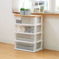 日本天馬 日本製 55面寬木質頂版四層抽屜收納櫃-DIY