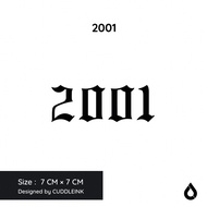 "2001" CUDDLEINK Matte Ink Tattoo