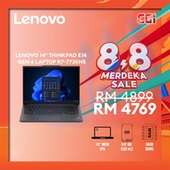 Lenovo 14" Thinkpad E14 Gen 6 Laptop AMD R7-7735HS WUXGA IPS 16GB 512GB W11P With Office 3Y Onsite